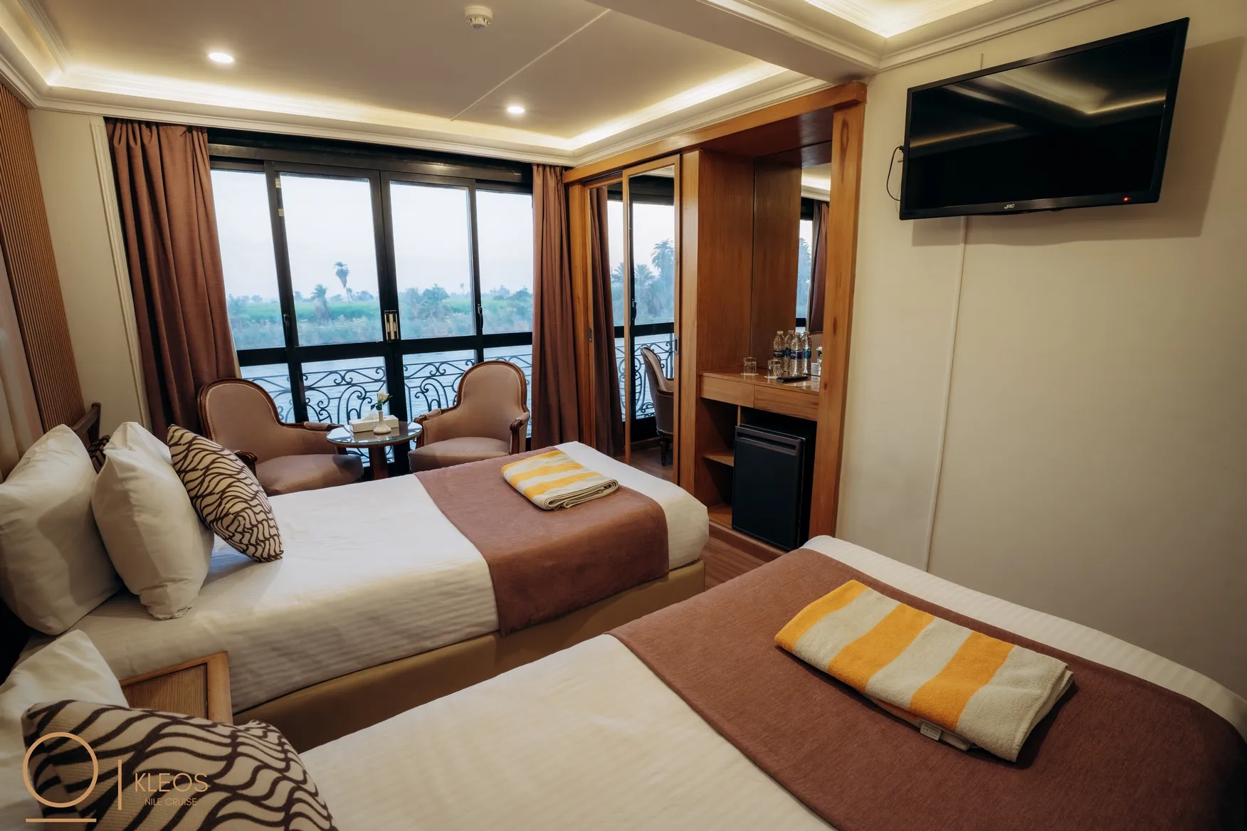 Cabin aboard the MS Kleos Nile Cruise Nile cruise